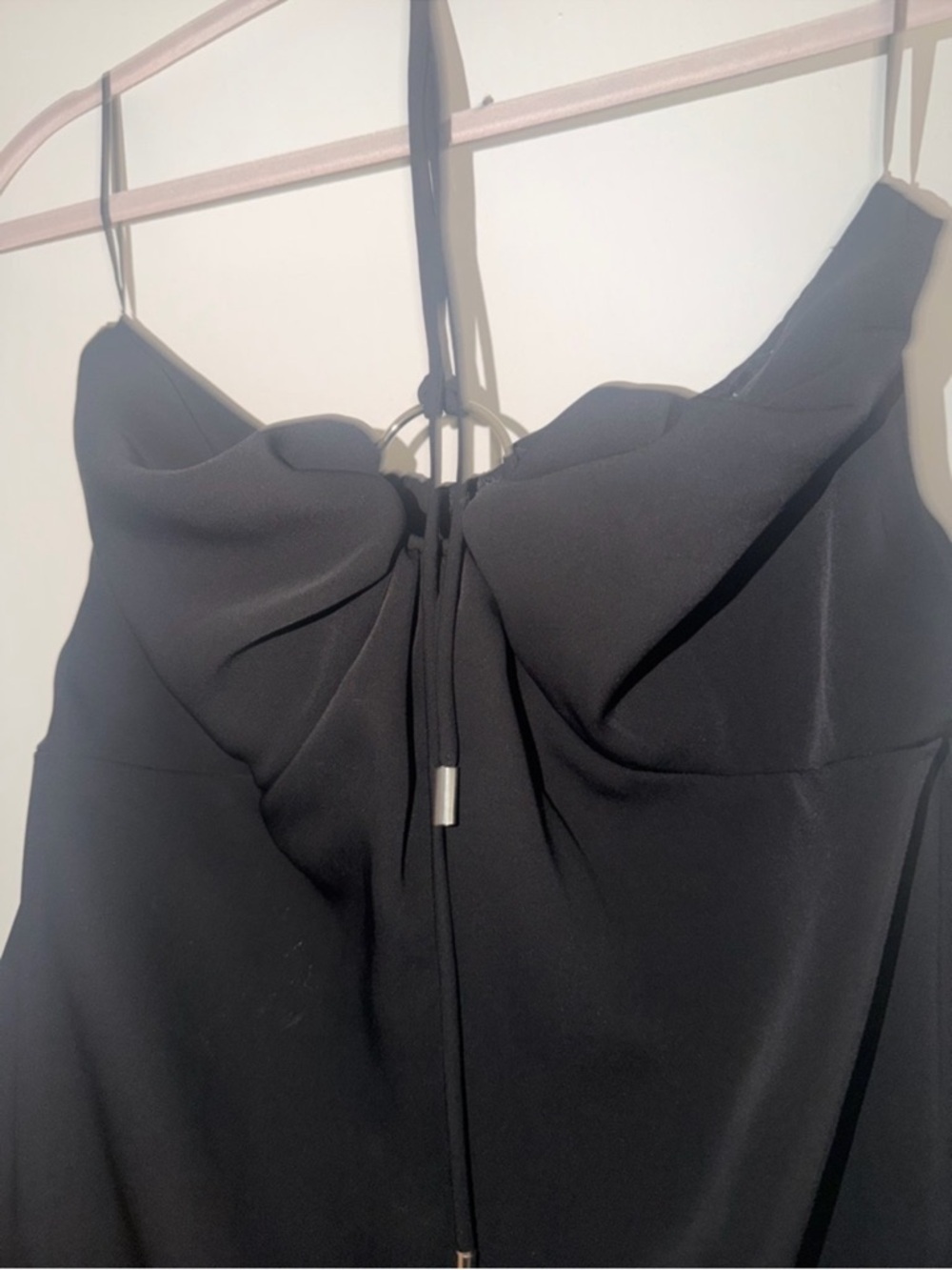 Mango Black Strapless Ring-Detail Jumpsuit - Picture 7 of 9